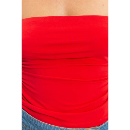 Ruched Bandeau Top