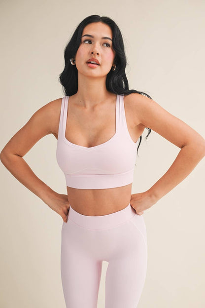 Contrast Thread Sports Bra