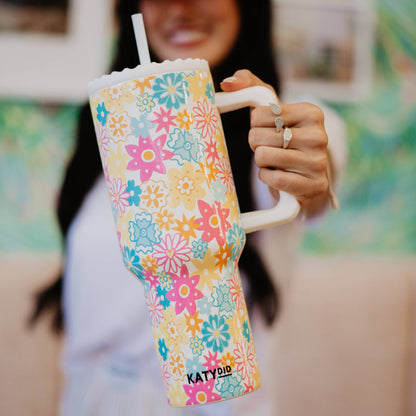 Spring Flowers Stainless Steel Tumbler