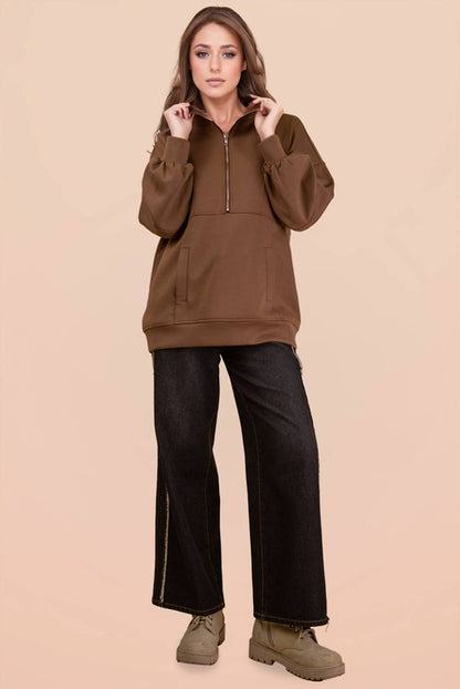 Cool + Casual Half Zip Up