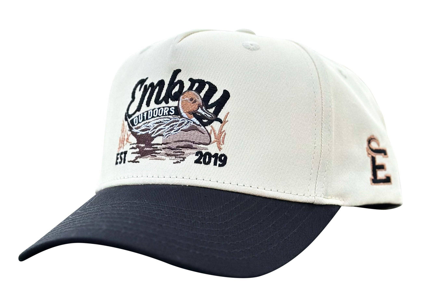 Cream/Black "Sprig" Trucker