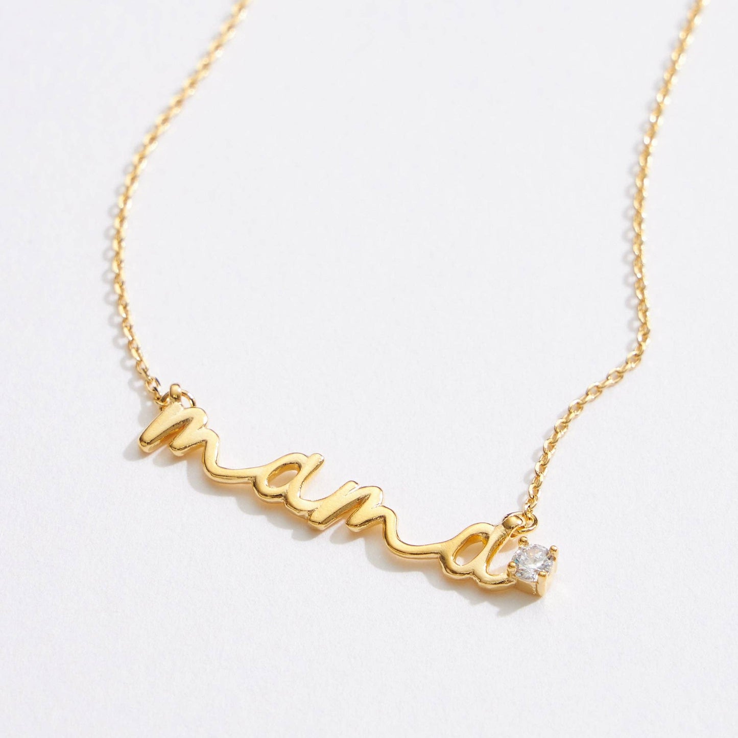 Gold Dipped “Mama” Script Necklace
