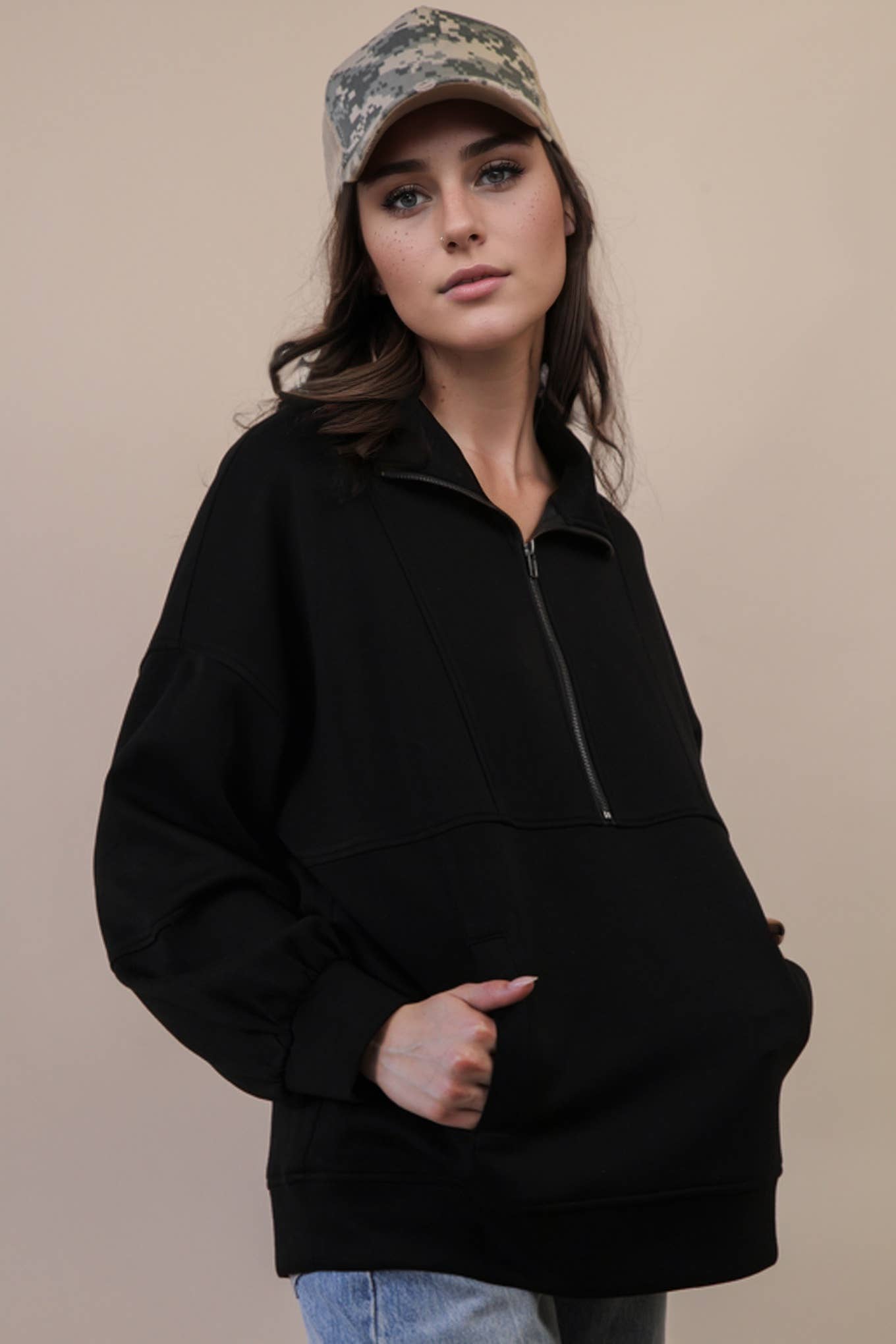 Cool + Casual Half Zip Up