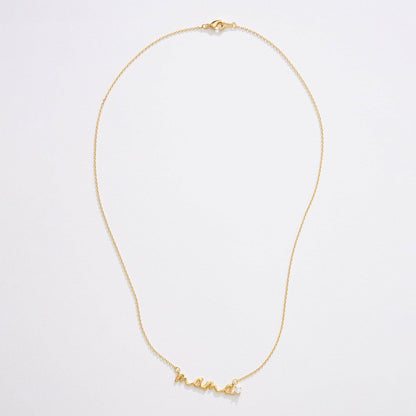 Gold Dipped “Mama” Script Necklace